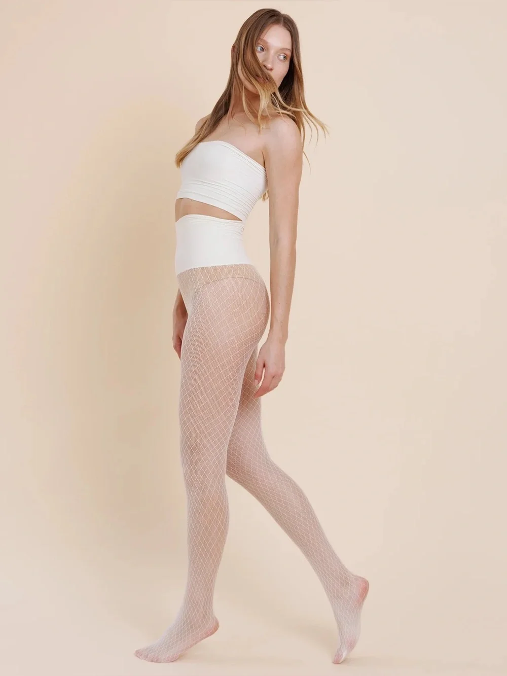 NWT Noosh Play Lace Diamond Free Hugging Seamless Tights